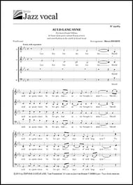 Auld lang syne SATB choral sheet music cover Thumbnail